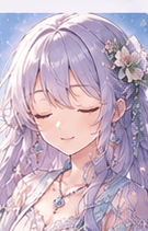 目を閉じるSerena